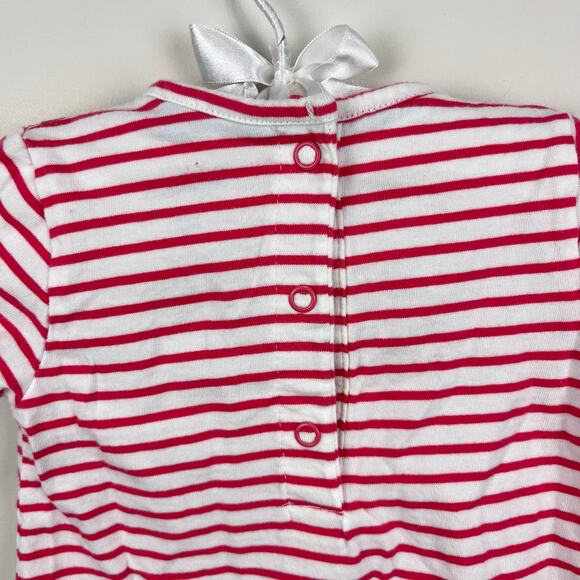 Mini Boden Applique Stripe Zoo Animals Dress 9-12 Months - Picture 7 of 8